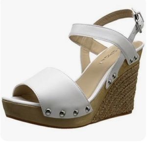 Via Spiga Wallis Wedge Wood Sandals